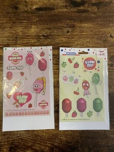 RARE Charms Blow Pop Sucker Sticker Sheets Package (2 sheets In Each Pack) 2007 - Picture 1 of 5