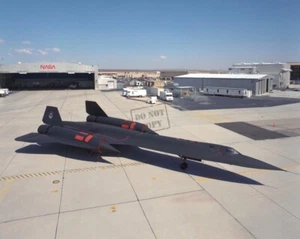 SR-71 "Blackbird" aircraft on Ramp 12X18 Photograph NASA D - Picture 1 of 1