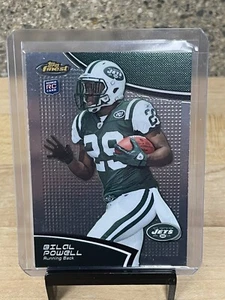 2011 TOPPS FINEST FOOTBALL BILAL POWELL ROOKIE REFRACTOR CARD #33 JETS - Picture 1 of 2