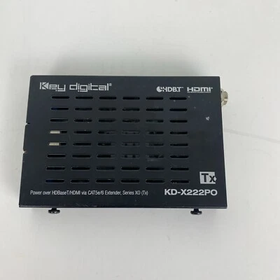 Key Digital KD-X222PO Power over HDBaseT/HDMI CAT5e/6 Extender TX ONLY NO CORDS - Image 1 of 4