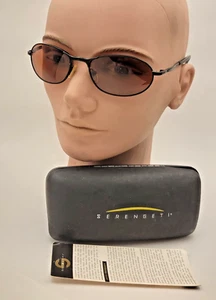 VTG 1980s Serengeti 6534 HURIKANU Drivers Sunglasses 55/17/145 Italy w case - Picture 1 of 6