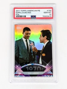 2011 Topps American Pie Foil #133 ESPN Launches PSA 10 POP 1 - Picture 1 of 2