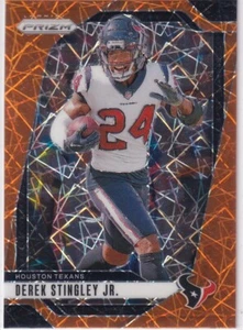 2024 Panini Prizm NFL No. 119 Derek Stingley Jr. Orange Laser Prizm - Bild 1 von 2