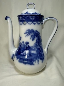 Antique Doulton Burslem Watteau 10.25 Inch 7-Cup COFFEE POT - Picture 1 of 15