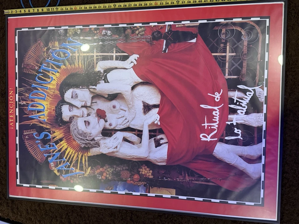 RARE BANNED VERSION HUGE JANE'S ADDICTION Ritual De Lo Habitual 1990 US POSTER - Image 1 of 4