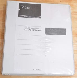 ICOM IC-756ProIII HF/50MHz RICETRASMETTITORE ALL MODE MANUALE ISTRUZIONI IN CONTENITORE 3 ANELLI - Foto 1 di 5