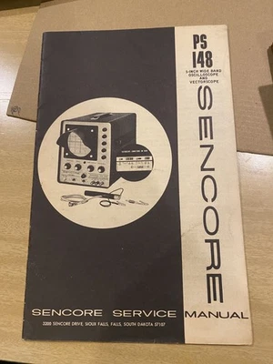 Sencore PS 148 5-inch Wide Band Oscilloscope and Vectorscope Service Manual - Image 1 of 3