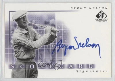 2002 SP Game Used Edition Scorecard Signatures Byron Nelson #SS-BN Auto - Image 1 of 2