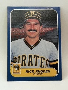Rick Rhoden 1986 Fleer #620 Pittsburgh Pirates - Picture 1 of 2