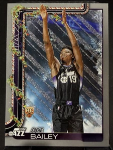 2025-26 Topps Holiday #H165 Ace Bailey Glitter Holiday - Bild 1 von 2