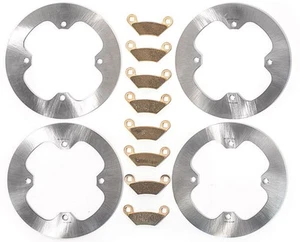 2011 Polaris Sportsman X2 850 EFI Front & Rear MudRat Brake Rotors & Brake Pads - Picture 1 of 8