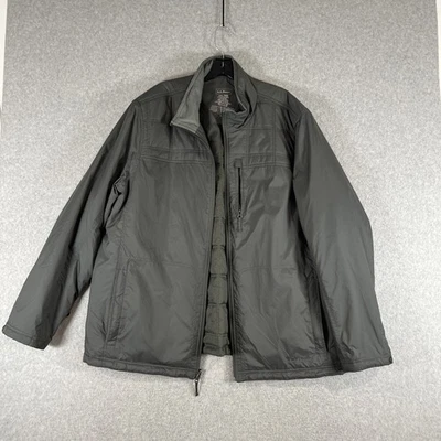 Chaqueta LL Bean PrimaLoft Packaway Para Hombres 2XL Gris Acolchada Puffer Cremallera Completa Luz Foto 1 de 4