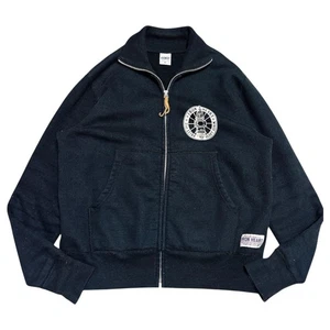 IRON HEART Fleece-Lined Zip Up Jacket Black M Japan Heavy Duty Biker F/S - Picture 1 of 8