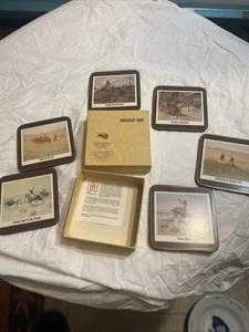 Vintage - Buffalo Bill Historisches Zentrum 6er Set American West Untersetzer 4"x4" - Bild 1 von 8