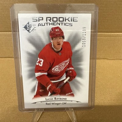 2021-22 SP Rookie Authentics /1199 Lucas Raymond #132 Rookie RC Red Wings - Image 1 of 4