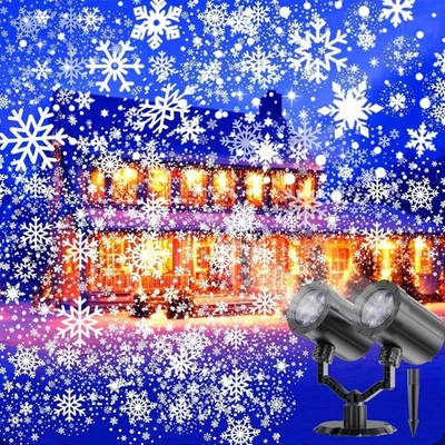 GUSODOR Snowflake Projector Lights SW-TY-002: Dynamic, Waterproof, Remote-Controlled Hol