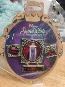 Disney Store Evil Queen Schneewittchen 3-Pin Set Buntglas - Bild 1 von 5