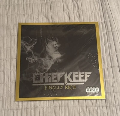 Chief Keef -Finally Rich Deluxe 2LP Vinyl, IVC Limited Edition Gold Mix IN HAND! - Image 1 of 4