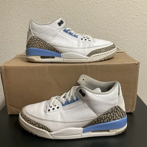 Jordan 3 Retro Mid UNC Size 10 - Picture 1 of 22