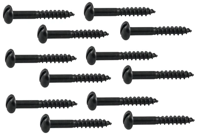 Viti Set Viti per Legno Viti di Fissaggio Nero Ø 3-5 MM Antico Piatto - Immagine 1 di 4