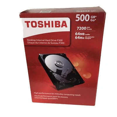 Toshiba 500 GB GO 7200 RPM 64 MB Desktop Internal Hard Drive P300 - Image 1 of 4
