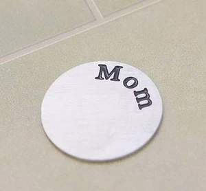 FLOATING LIVING CHARM FENSTER EDELSTAHL PLATTE MEMORY MEDAILLON RUND ~MAMA - Bild 1 von 1
