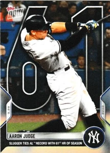 2022 Topps Now Aaron Judge 61st Home Run #975 New York Yankees - Picture 1 of 2