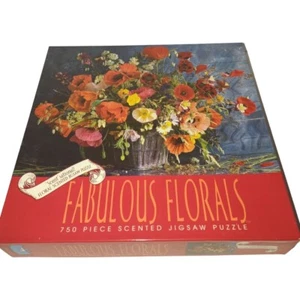 Vintage Sealed Fabulous Florals Jigsaw Puzzle 750 Piece Ceaco Scented New 2942-5 - Picture 1 of 12