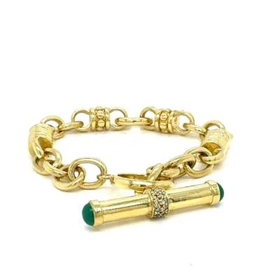 Brazalete Judith Ripka Palanca Oro Amarillo 18K  Foto 1 de 4