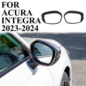 Carbon Fiber Style Side Door Mirror Visor Molding Trim Cover For Acura Integra - Foto 1 di 5