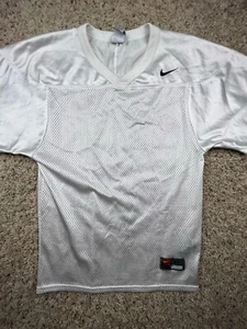 Nike Youth XL 18 Boys Jersey White Mesh Short Sleeve w Logo Team Apparel - Picture 1 of 8