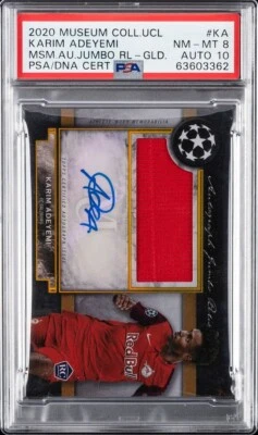 2020 TOPPS MUSEUM COLLECTION UEFA CHAMPIONS [#15/50] #KA KARIM PSA 8 - Image 1 of 2