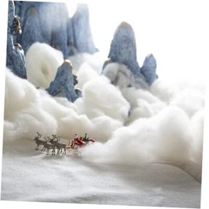 Christmas Fake Snow Decor, 16oz Fiber Cotton Artificial Snow Fluffy Indoor - Picture 1 of 8