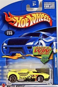 Hot Wheels 233 Maelstrom, 2001, 5 raggi punti, variante card race & win come nuovo - Foto 1 di 1