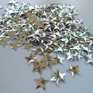 Lentejuelas Estrellas Plata ~15mm ~150/~750 (15% Descuento) Piezas Sueltas - Imagen 1 de 2