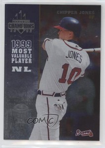 2003 Donruss Champions Metalized /100 Chipper Jones #19 HOF