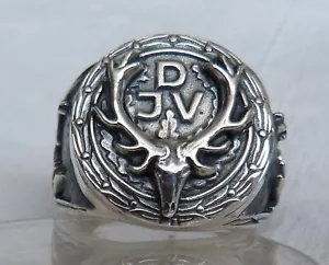DJV Deutschland Jagdverband Ring Silber 925 - Bild 1 von 4