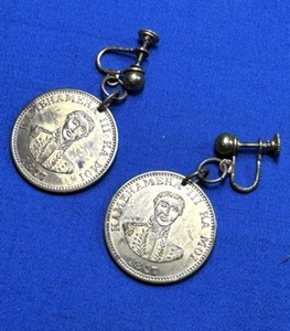 Par de fichas Kamehameha III de colección, pendientes ~ rey hawaiano, conmemorativos - Imagen 1 de 7