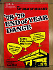 Original 1978 lithographic poster - End of Year Dance at Ipswich Corn Exchange