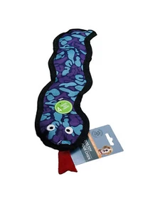 Big Eye Snake Dog 4 Squeakers Toy Plush Snake Shape Dog Chew Toy 12” - Picture 1 of 5