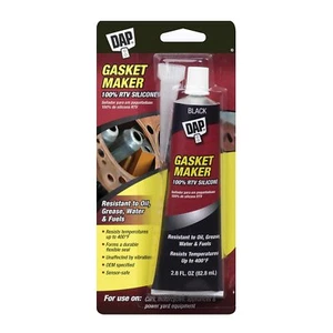 Dap 7079800754 Gasket 100% Rtv Silicone 2 Raw Building Material, 2.8 Oz, Black, - Picture 1 of 1