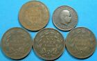 Portugal Lot Of 5 Different Dates 20 Reis & 10 Reis 1882 To 1892