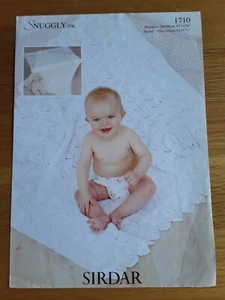 knitting pattern, baby blanket and shawl, double knitting, Sirdar - Picture 1 of 1