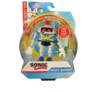 Sonic The Hedgehog HEAVY GUNNER 4" Figure w/ Blaster - Jakks Pacific 2023 - NEW - Picture 1 of 4