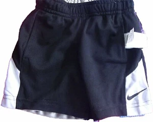 Nike Reversible Mesh Shorts - Boys 4 Black/Silver - Picture 1 of 1