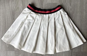 Art Class Cheerleader Skirt L Pleated Circle Skirt Mini Cream High Waist - Picture 1 of 5