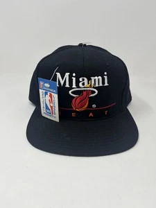 Vintage 1990s Miami Heat Twins Enterprise NBA Snapback Hat NEW - Picture 1 of 6