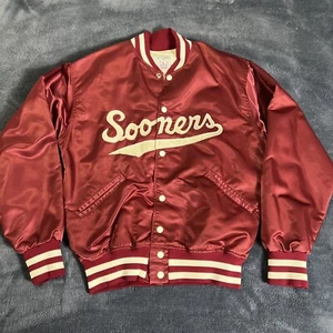 VINTAGE OKLAHOMA SOONERS JACKET MEDIUM TOP OF THE LINE BY FELCO MADE IN THE USA - Picture 1 of 7
