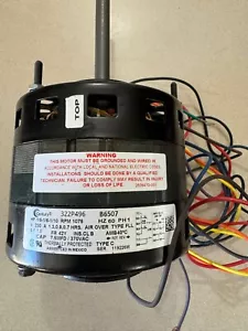 Century 322P496, 1/5 HP 1/6 HP 1/10 HP, Blower Motor, 1075 RPM - Picture 1 of 6
