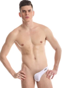 Men String Thong Sexy Unilateral T-back Underwear Low Waist Briefs Underpants - Picture 1 of 20